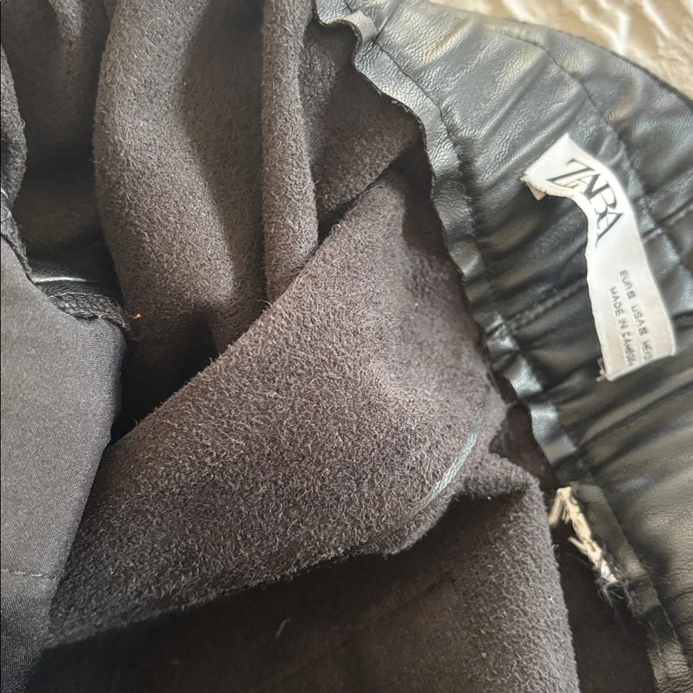 Zara Black Paperbag Waist Ankle Pants - Picture 9 of 9